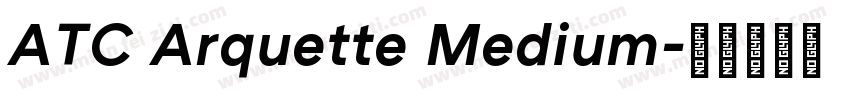 ATC Arquette Medium字体转换
